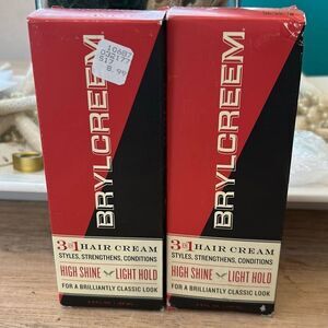 2 Brylcreem three in one hair cream high shine light hold classic